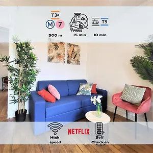  Appartement L'oasis - Metro Porte D'italie France
